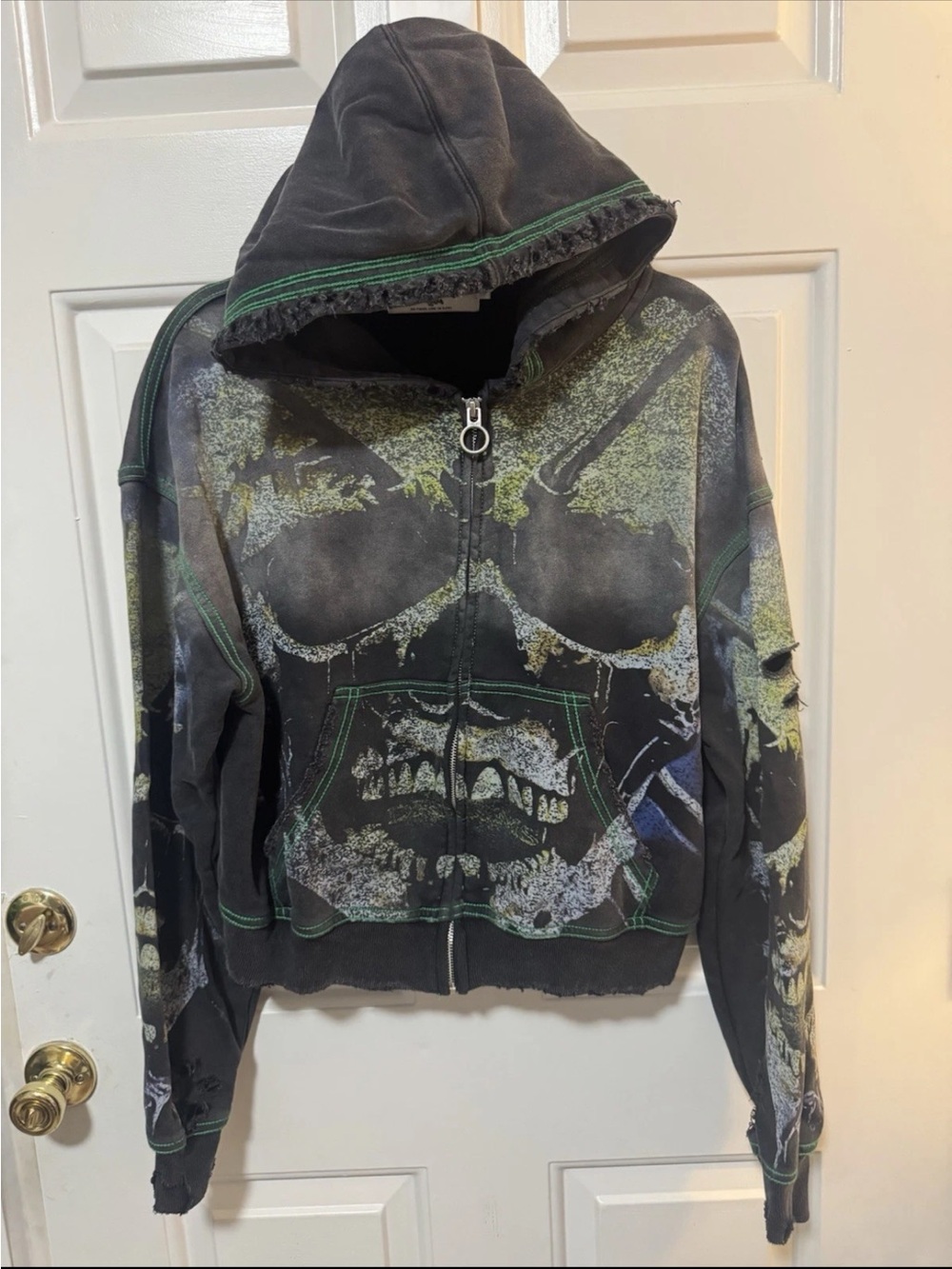 Vale Valley Dreams Lives Forever “Gravedigger” Zip Up Hoodie Small